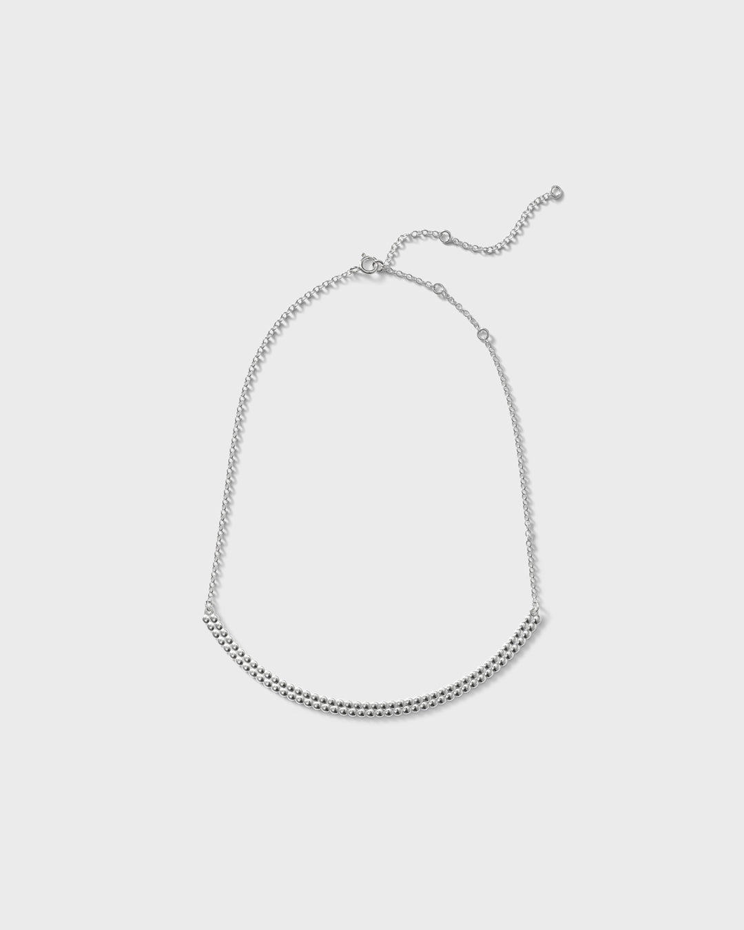 Circle of Light necklace silver