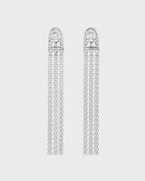 Paradise earrings silver half pair left