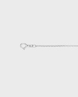 Oval Pea Chain silver extension 5 cm